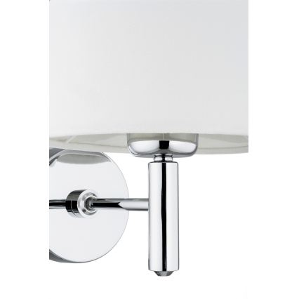 Brilagi - Aplică de perete MONTE 1xE27/60W/230V crem/crom lucios