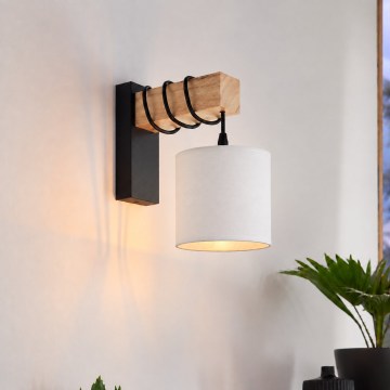 BRILAGI - Aplica de perete NUBILA 1xE27/60W/230V maro/negru/alb