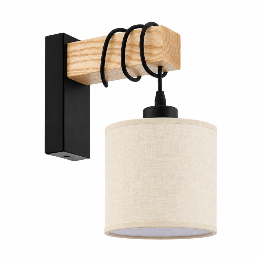 BRILAGI - Aplica de perete NUBILA 1xE27/60W/230V maro/negru/crem