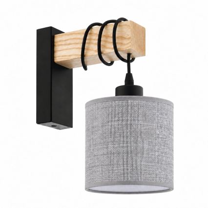 BRILAGI - Aplica de perete NUBILA 1xE27/60W/230V maro/negru/gri