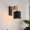 BRILAGI - Aplica de perete NUBILA 1xE27/60W/230V maro/negru
