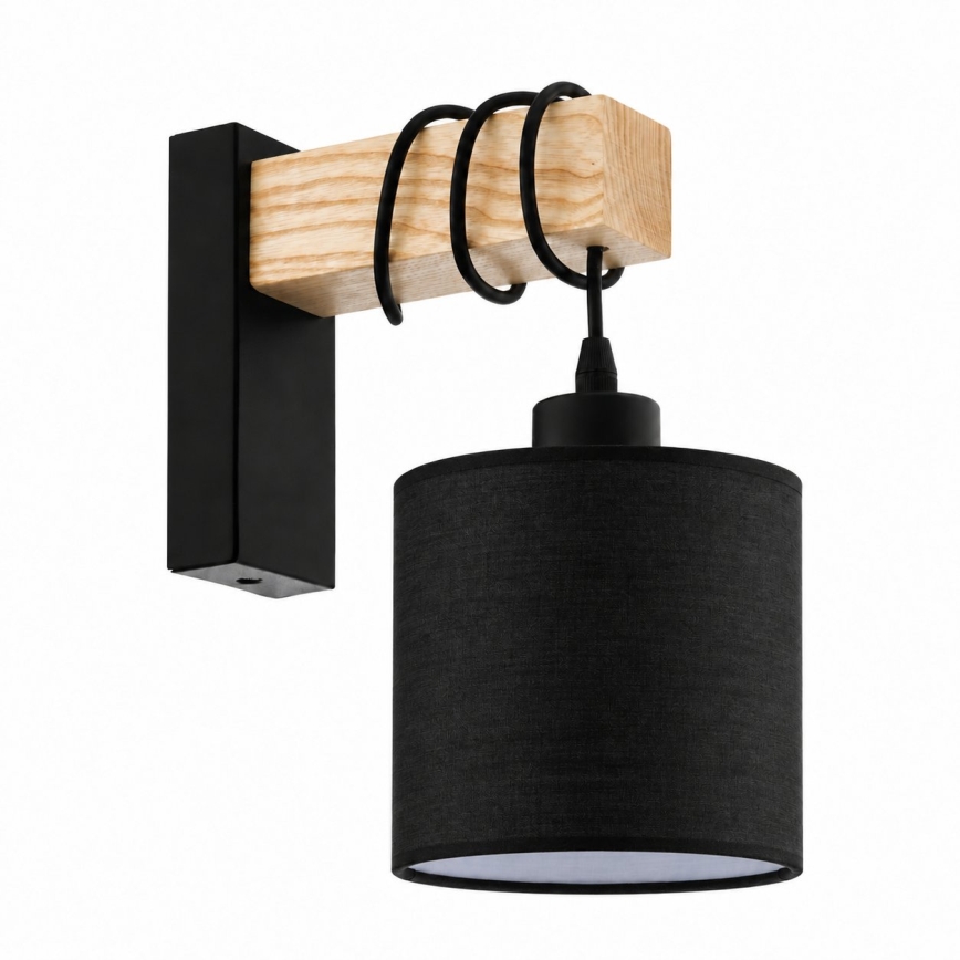 BRILAGI - Aplica de perete NUBILA 1xE27/60W/230V maro/negru