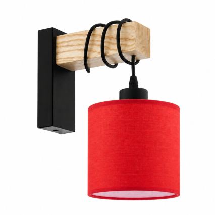 BRILAGI - Aplică de perete NUBILA 1xE27/60W/230V maro/negru/roșu