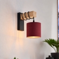 BRILAGI - Aplica de perete NUBILA 1xE27/60W/230V maro/negru/roșu pompeian