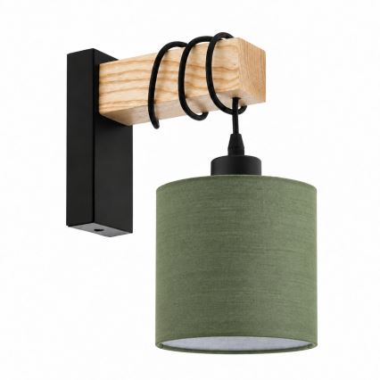 BRILAGI - Aplica de perete NUBILA 1xE27/60W/230V maro/negru/verde