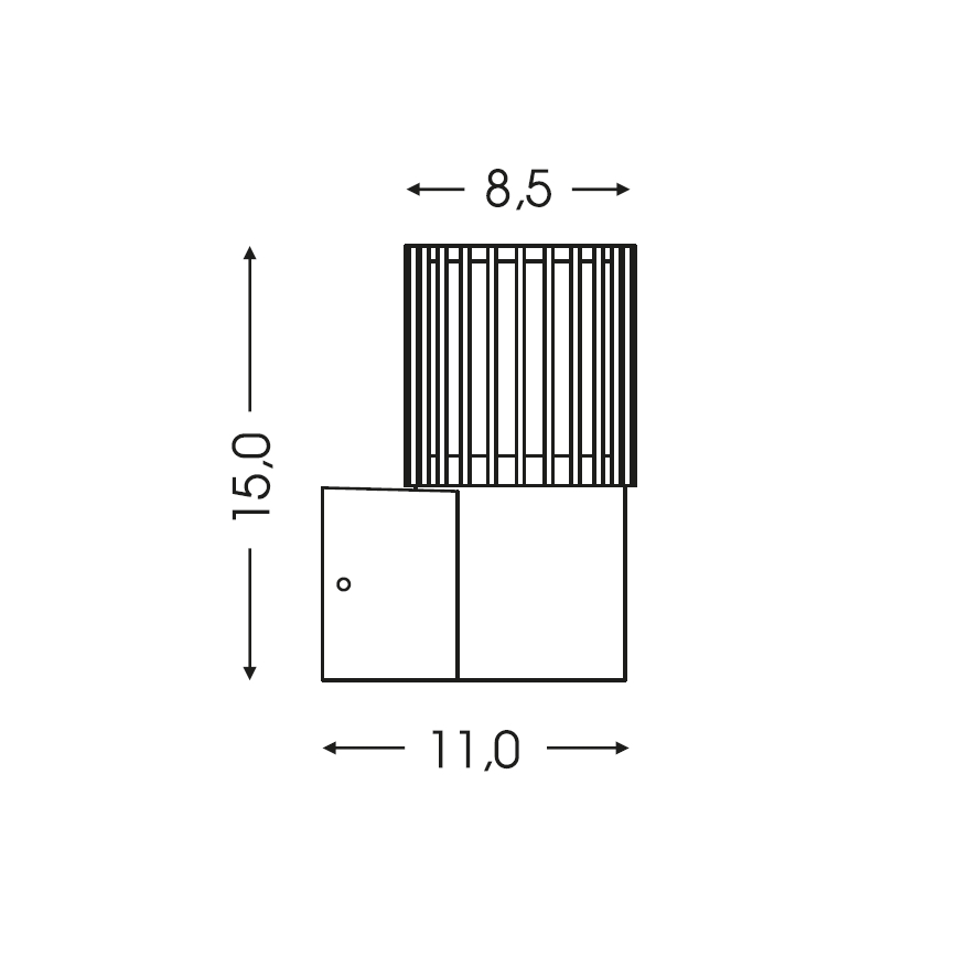 BRILAGI - Aplica de perete pentru exterior ARMOR 1xGU10/35W/230V IP44 antracit
