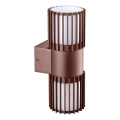 BRILAGI - Aplica de perete pentru exterior ARMOR 2xGU10/35W/230V IP44 maro