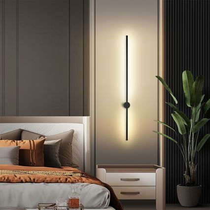 Brilagi AURA - Aplica de exterior LED, 20W, 230V, 4000K, IP54, 97 cm, antracit, CRI 90