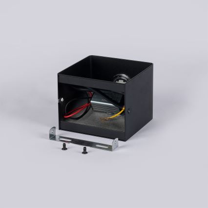 Brilagi - Aplică de perete pentru exterior DONNANI LED/5W/230V 10 cm neagră IP44