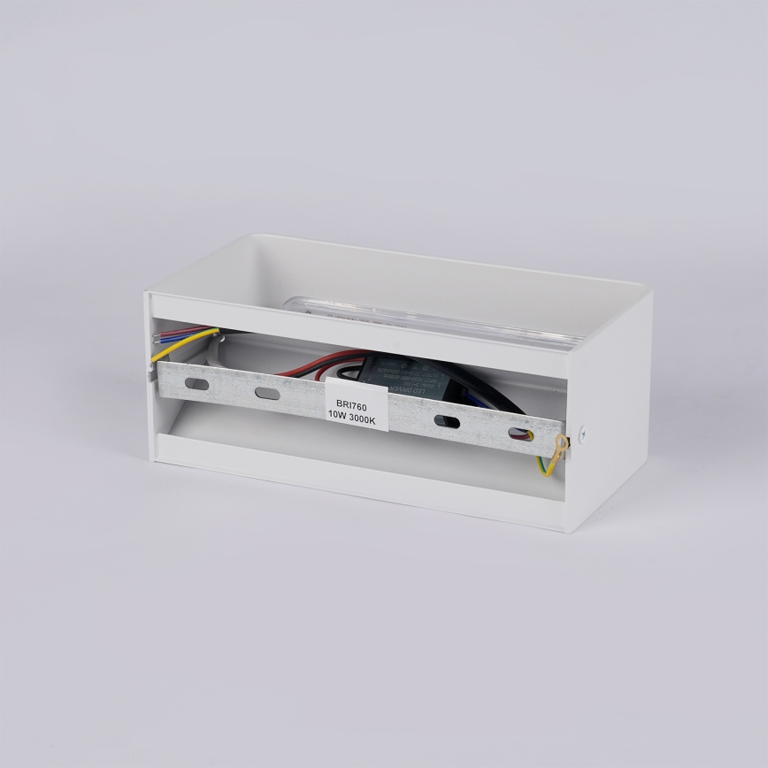 Brilagi - Aplică de perete pentru exterior DONNANI LED/7W/230V 20 cm alb IP44