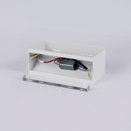 Brilagi - Aplică de perete pentru exterior DONNANI LED/7W/230V 20 cm alb IP44