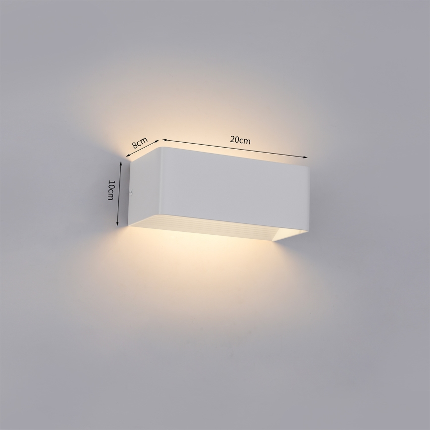 Brilagi - Aplică de perete pentru exterior DONNANI LED/7W/230V 20 cm alb IP44