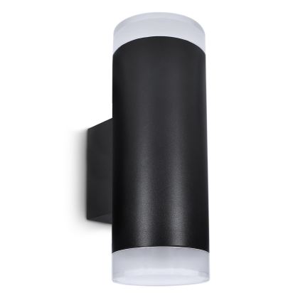 Brilagi - Aplica de exterior LED RGBW reglabilă MATERA 2xGU10/4,8W/230V 3000K IP54 neagră + telecomandă