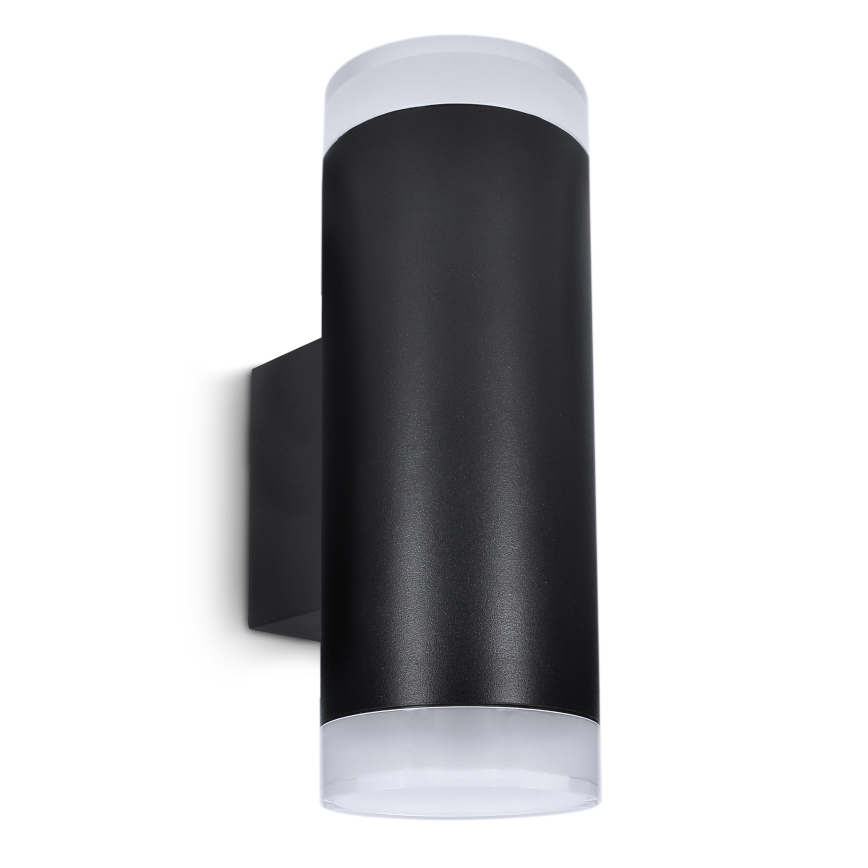 Brilagi - Aplica de exterior LED RGBW reglabilă MATERA 2xGU10/4,8W/230V 3000K IP54 neagră + telecomandă