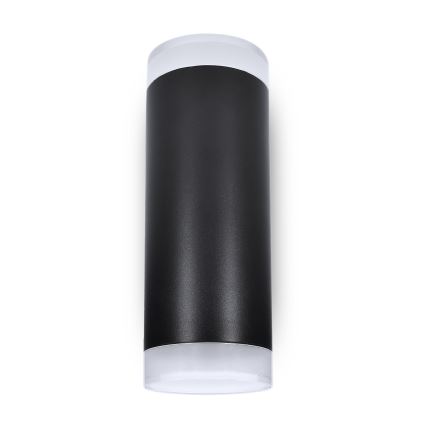 Brilagi - Aplica de exterior LED RGBW reglabilă MATERA 2xGU10/4,8W/230V 3000K IP54 neagră + telecomandă