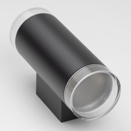 Brilagi - Aplica de exterior LED RGBW reglabilă MATERA 2xGU10/6W/230V 3000K IP54 neagră + telecomandă