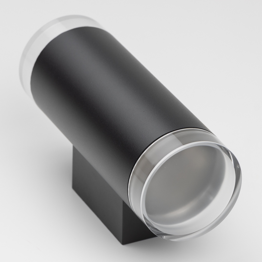 Brilagi - Aplica de exterior LED RGBW reglabilă MATERA 2xGU10/6W/230V 3000K IP54 neagră + telecomandă