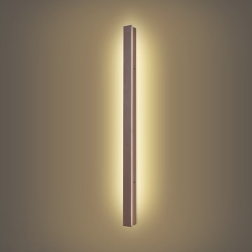 Brilagi - Aplică de perete pentru exterior LINEAR LED/22W/230V 3000K IP65 100 cm maro CRI 90