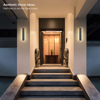 Brilagi - Aplica LED de exterior LINEAR LED/8W/230V 4000K IP65 30 cm antracit CRI 90