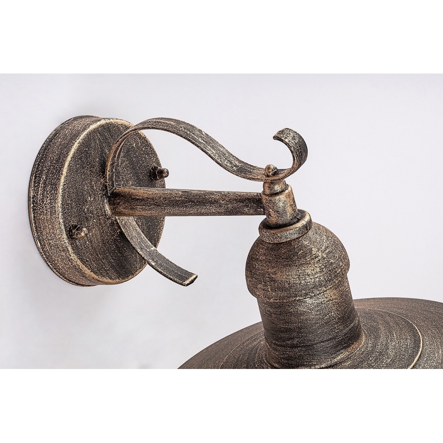 Brilagi - Aplica de perete pentru exterior MOLDE 1xE27/60W/230V IP44 bronz/patină