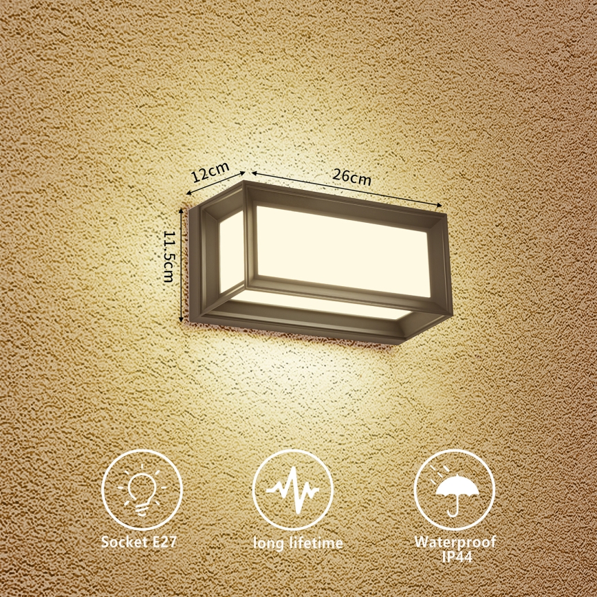 Brilagi - Aplica de perete pentru exterior PARKER 1xE27/60W/230V antracit IP44
