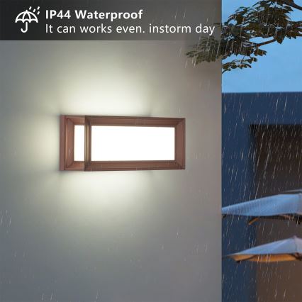 Brilagi - Aplică de perete pentru exterior PARKER, 1xE27/60W/230V, maro, IP44