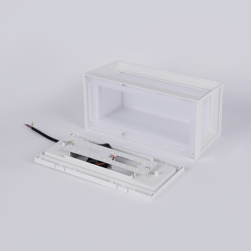 Brilagi - Aplica de perete pentru exterior PARKER LED, 12W, 230V, albă, IP44