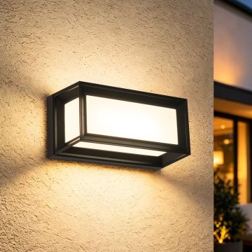 Brilagi - Aplica de perete pentru exterior PARKER, LED/12W/230V, negru, IP44