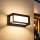 Brilagi - Aplica de perete pentru exterior PARKER, LED/12W/230V, negru, IP44