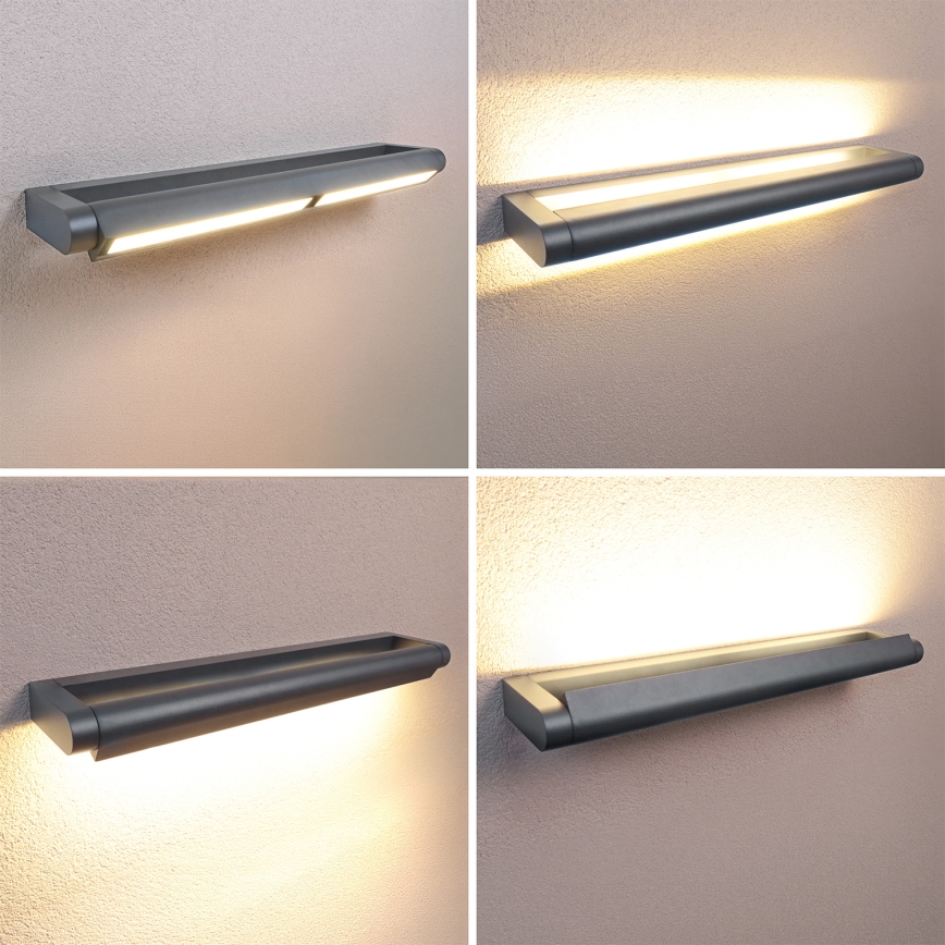 Brilagi - Aplica LED de exterior SALERNO, 24W, 230V, 66 cm, antracit, IP65