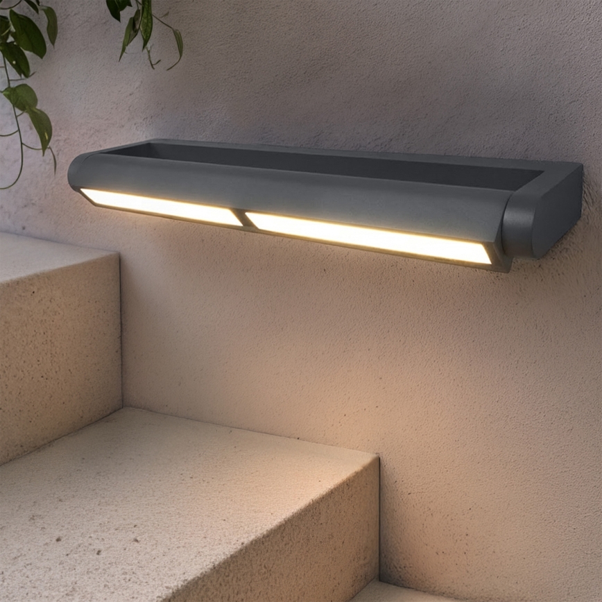 Brilagi - Aplica LED de exterior SALERNO, 24W, 230V, 66 cm, antracit, IP65