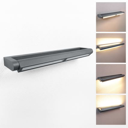 Brilagi - Aplica LED de exterior SALERNO, 24W, 230V, 66 cm, antracit, IP65
