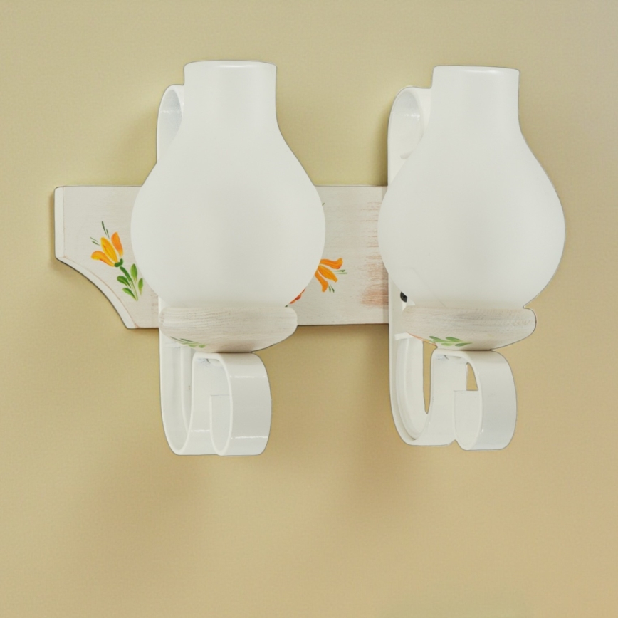 Brilagi - Aplica de perete QUEEN 2xE14/40W/230V fag/crem