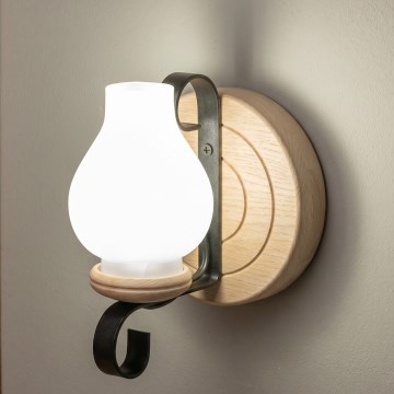 Brilagi - Aplica de perete ROATA APLICA 1xE14/40W/230V, stejar