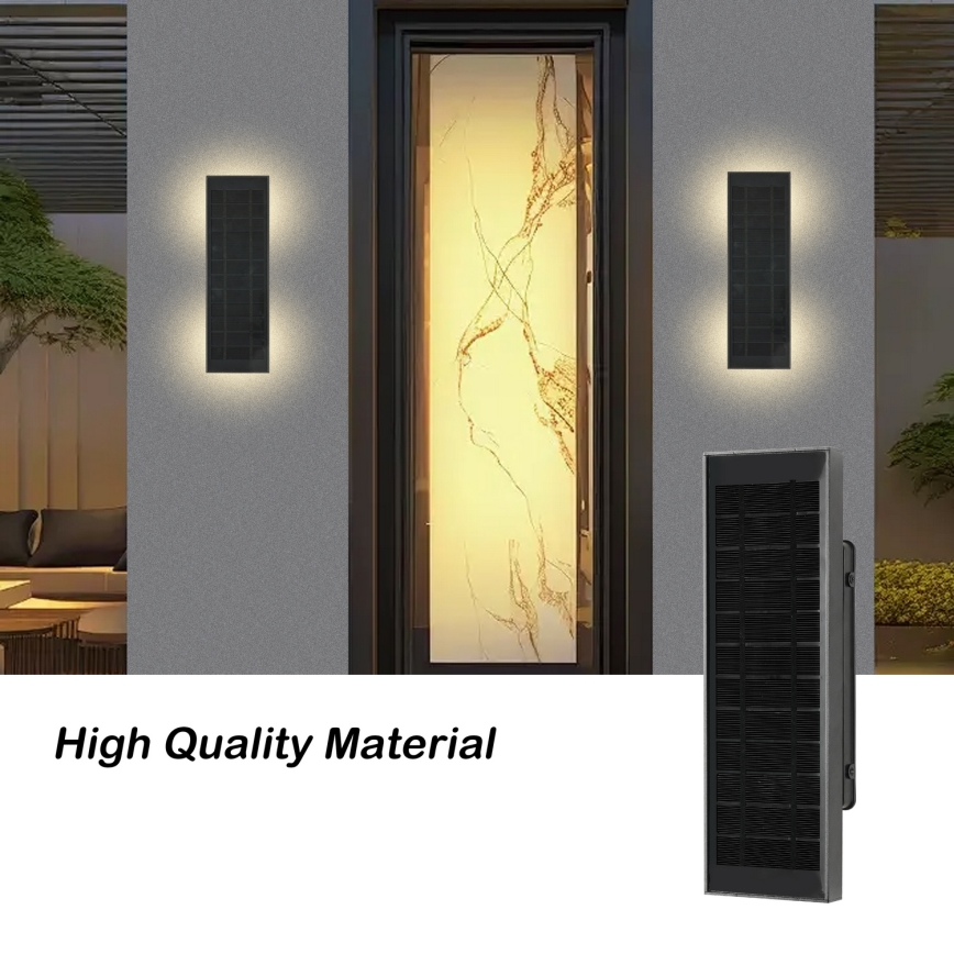 Brilagi - Lampă solară de perete LED dimerizabilă SUN LED/2,5W/3,7V 30 cm 2000 mAh IP44