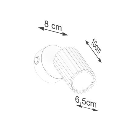 Brilagi - Aplica de perete spot LED CRESTO, 1x GU10/10W/230V, verde
