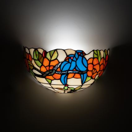 Brilagi - Aplică de perete Tiffany cu vitralii JUNGLE 1xE14/40W/230V