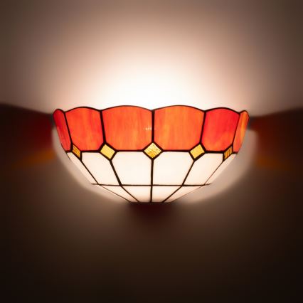 Brilagi - Aplică de perete Tiffany cu vitralii SIENNA, 1xE14/40W/230V