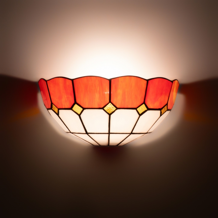 Brilagi - Aplică de perete Tiffany cu vitralii SIENNA, 1xE14/40W/230V