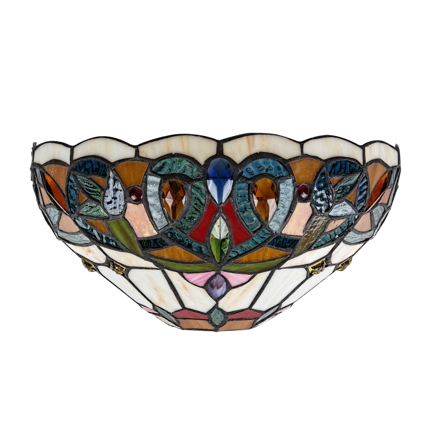 Brilagi - Aplica de perete Tiffany din vitralii LUISA 1xE27/40W/230V
