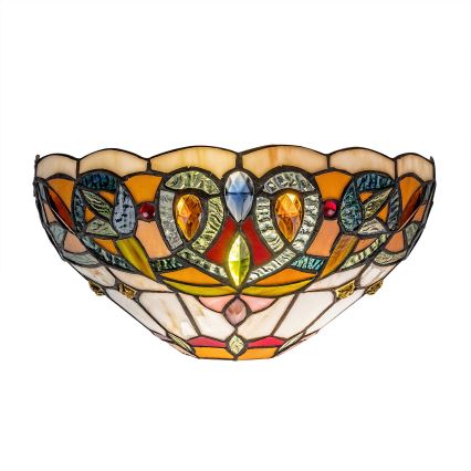 Brilagi - Aplica de perete Tiffany din vitralii LUISA 1xE27/40W/230V