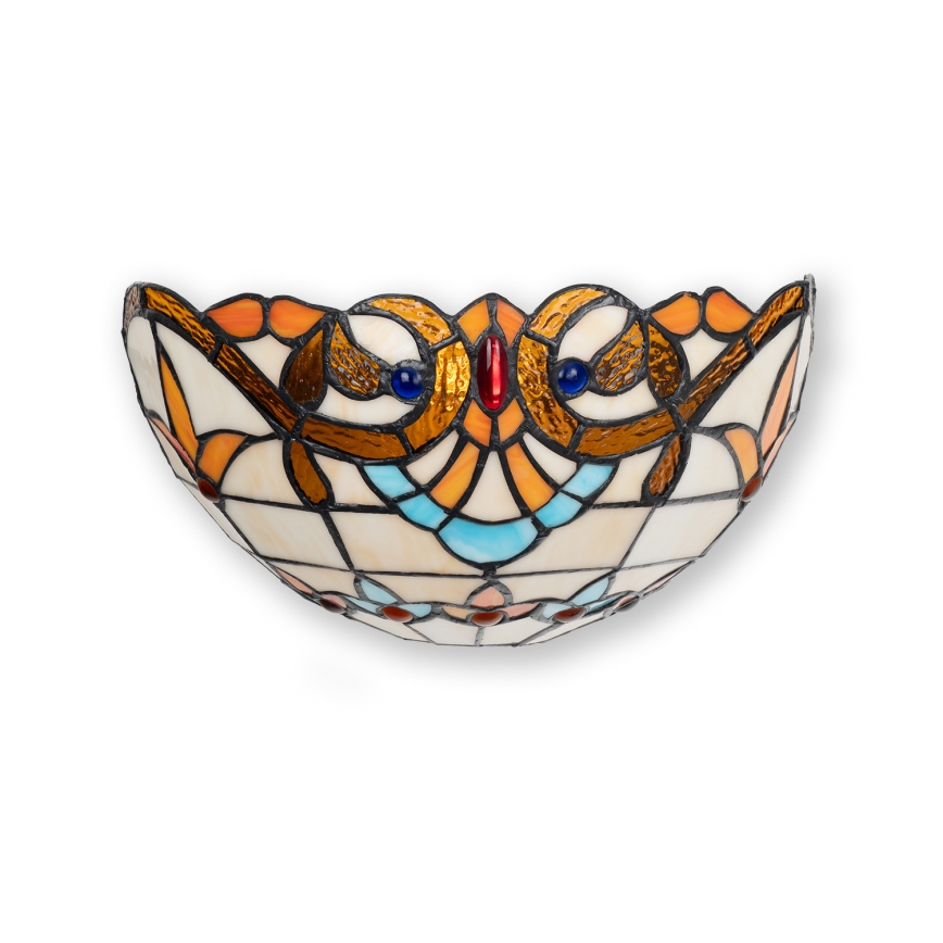 Brilagi - Aplică de perete Tiffany din vitralii MIRABELLA, 1x E14, 40W, 230V