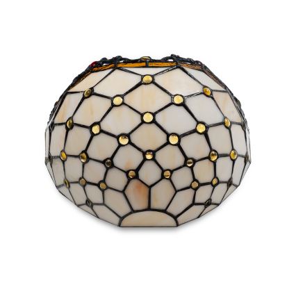 Brilagi - Aplică de perete Tiffany din vitraliu IVORIU 1xE14/40W/230V