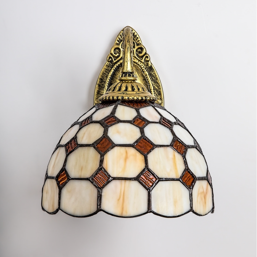 Brilagi - Aplică de perete Tiffany DORAN din vitralii, 1xE27/40W/230V