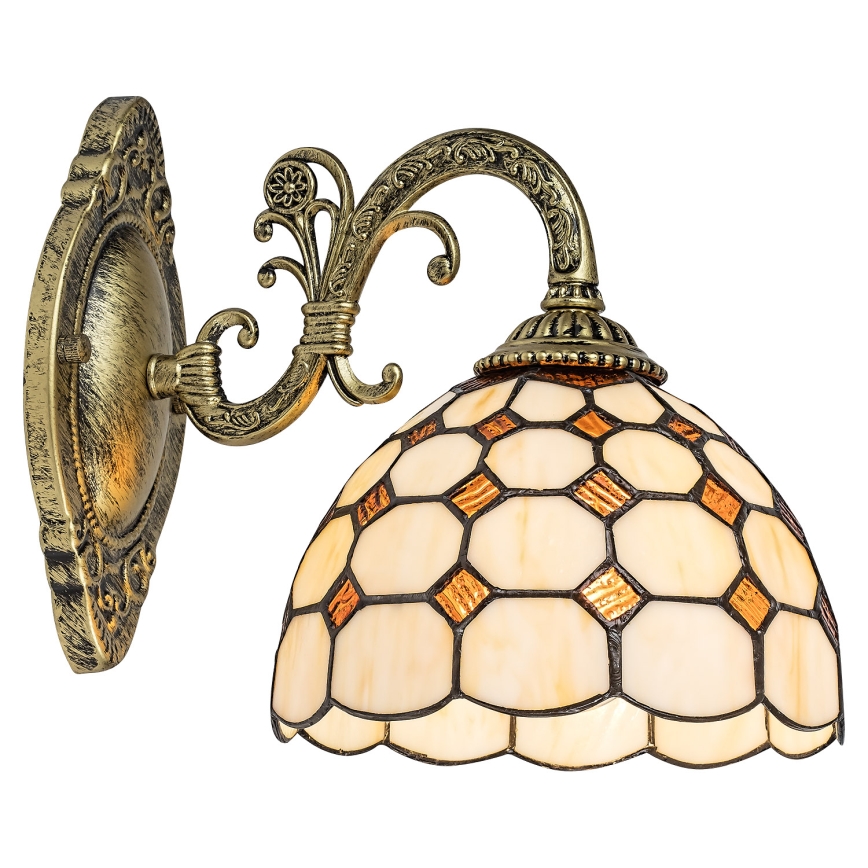 Brilagi - Aplică de perete Tiffany DORAN din vitralii, 1xE27/40W/230V