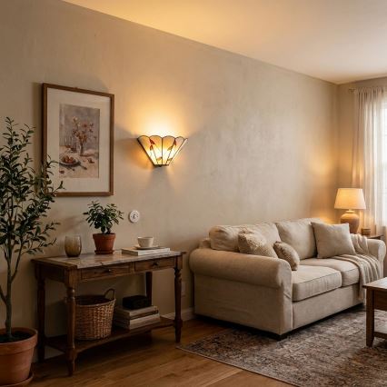 Brilagi - Aplică de perete Tiffany FOLIA 1xE14/40W/230V