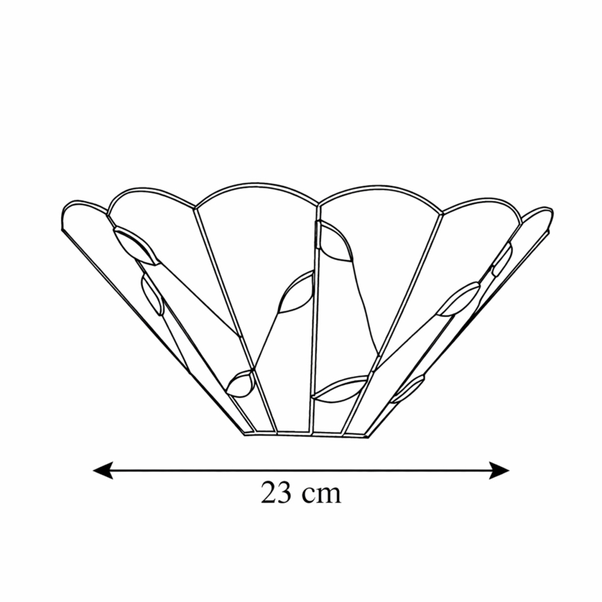 Brilagi - Aplică de perete Tiffany FOLIA 1xE14/40W/230V