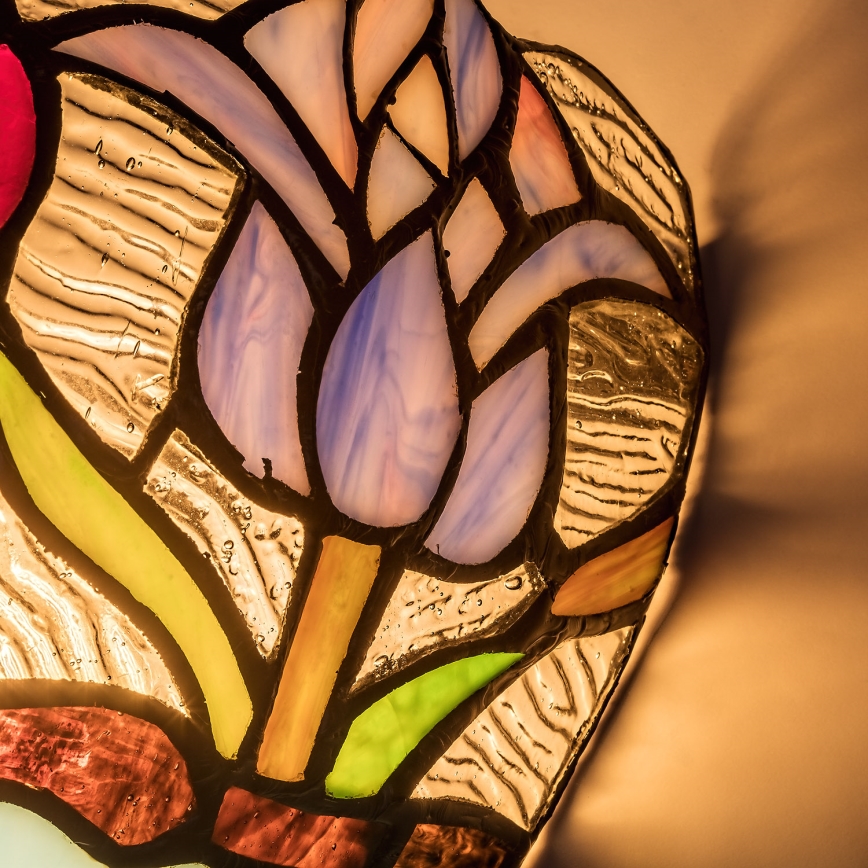 Brilagi - Aplica de perete Tiffany LORAS cu vitralii 1xE14/40W/230V