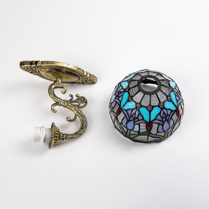 Brilagi - Aplică de perete Tiffany LORAS din vitralii 1xE27/40W/230V