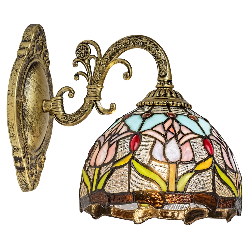 Brilagi - Aplică de perete Tiffany LORAS din vitralii 1xE27/40W/230V
